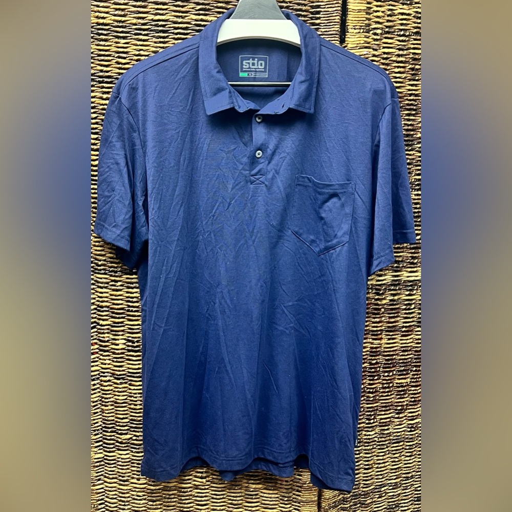Stio Blue Men's Polo Shirt - XLarge
